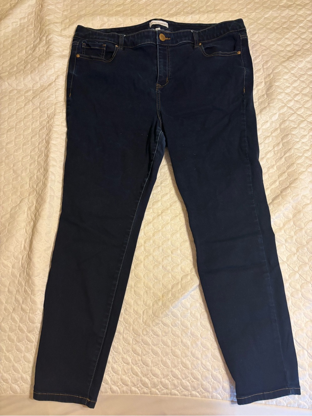 Lane Bryant Straight Fit Skinny Jeans Size 20 Dark Wash Flex Magic Waistband